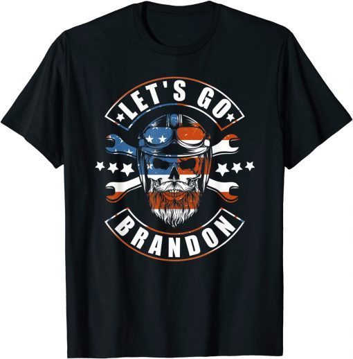 Anti Biden Let's Go Brandon Chant FJB US Flag Gift Shirt