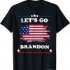 Anti Biden Let's Go Brandon Chant Impeach 46 US Flag Gift Shirt