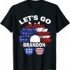 Anti Biden Let's Go Brandon Chant Impeach 46 US Flag Classic T-Shirt