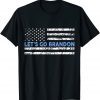 Anti Biden Let's Go Brandon Chant, Impeach Biden Us Flag Classic Shirt