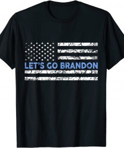 Anti Biden Let's Go Brandon Chant, Impeach Biden Us Flag Classic Shirt