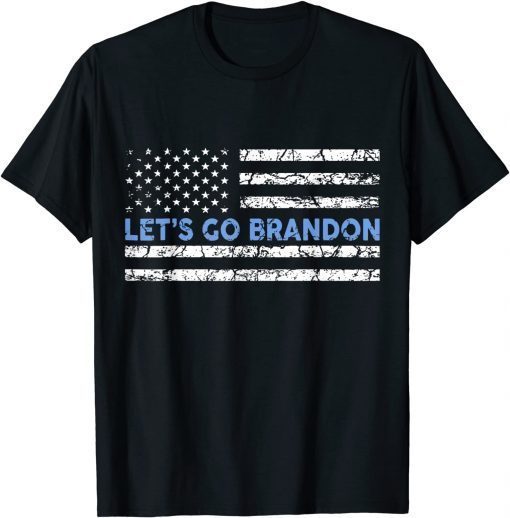 Anti Biden Let's Go Brandon Chant, Impeach Biden Us Flag Classic Shirt