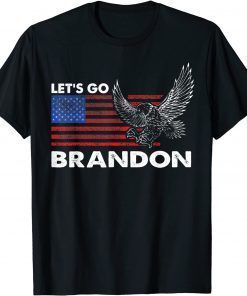 Anti Biden Let’s Go Brandon Conservative US Flag Impeach 46 Unisex Shirt