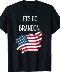 Anti Biden Let’s Go Brandon Conservative USA Flag Gift T-Shirt