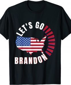 Anti Biden Let's Go Brandon FJB US Flag Gift Shirt