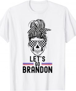 Anti Biden Let's Go Brandon Flag Sunglasses T-Shirt