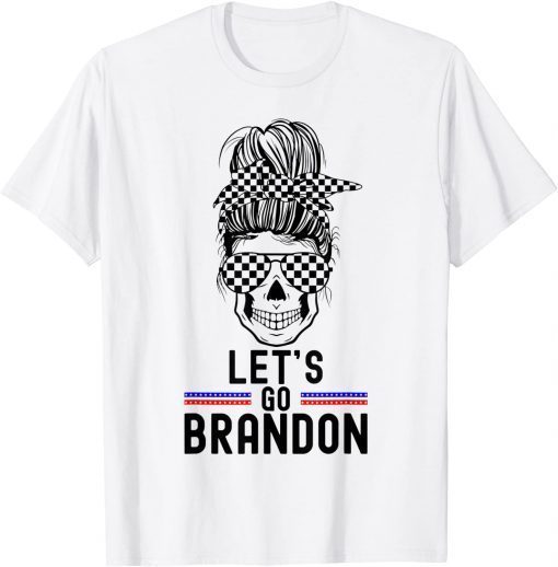 Anti Biden Let's Go Brandon Flag Sunglasses T-Shirt