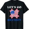 Anti Biden Let's Go Brandon Impeach 46 US Flag Gift Shirt