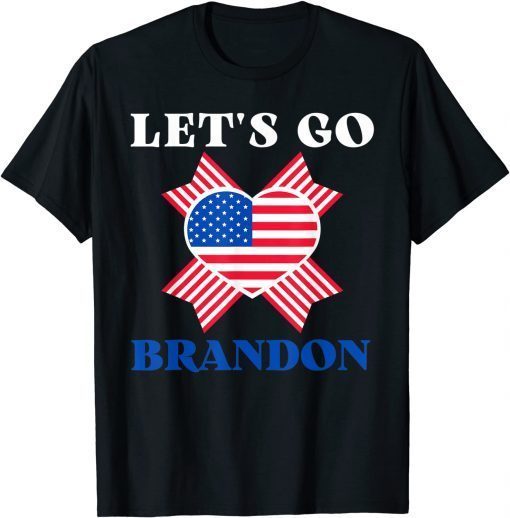 Anti Biden Let's Go Brandon Impeach 46 US Flag Gift Shirt