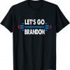 Anti Biden Let's Go Brandon US Flag Gift Shirt