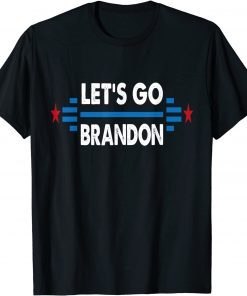 Anti Biden Let's Go Brandon US Flag Gift Shirt