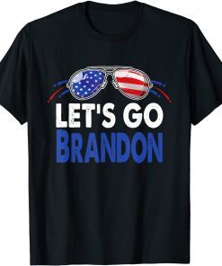 Anti Biden Let's Go Brandon With Flag Unisex Shirt