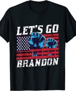 Anti Biden Let's Go Brandon chant US Flag Gift Shirt