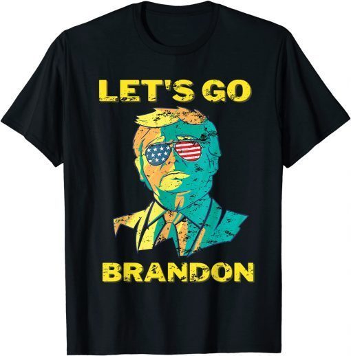 Anti Joe Biden Chant American sunglasses Let's Go Brandon Gift Shirt