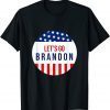 Anti Joe Biden Lets Go Brandon American Flag Impeach 46 Unisex Shirt