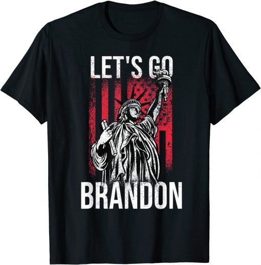 Anti Joe Biden Let's Go Brandon Biden US Flag Unisex Shirt