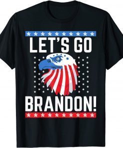 Anti Joe Biden Let's Go Brandon Lets Go Brandon US Flag T-Shirt