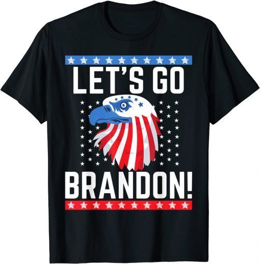 Anti Joe Biden Let's Go Brandon Lets Go Brandon US Flag T-Shirt