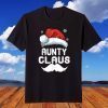 Aunty Claus Matching Family Christmas Pajamas Xmas Santa T-Shirt