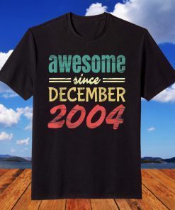 Awesome since December 2004 15th Birthday T-Shirt