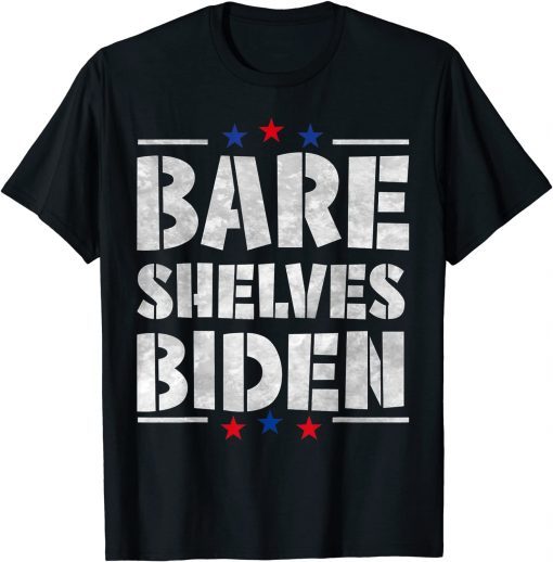 Bare Shelves Biden US Flag Meme Gift T-Shirt