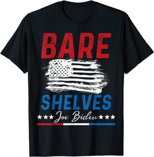 Bare Shelves Joe Biden Christmas Meme 2021 Tee Shirt