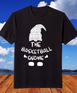 Basketball Gnome Matching Family Christmas Pajamas Party T-Shirt