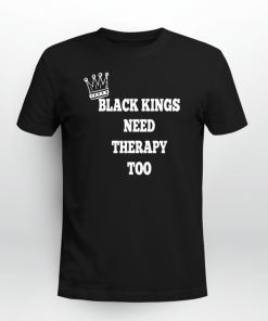 Black Kings Need Therapy Too Unisex T-Shirt