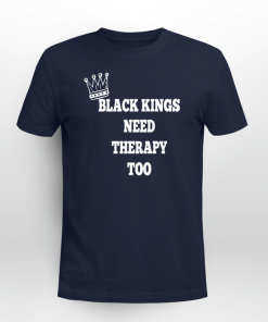 Black Kings Need Therapy Too Unisex T-Shirt