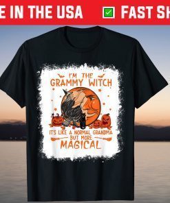 Bleached I'm The Grammy Witch Grammy Halloween Costume T-Shirt