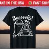Boooooks Ghost Reading Book Halloween Reading Bookworm T-Shirt