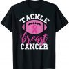 Breast Cancer Awareness Football Ribbon Tackle Breast Cancer Gift Shirt