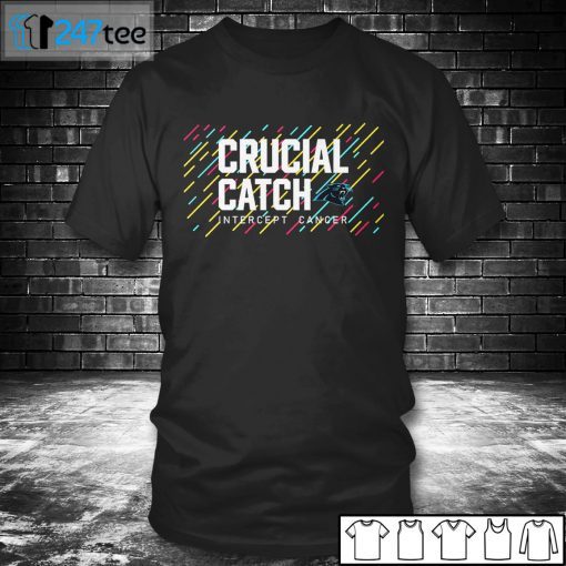 Carolina Panthers 2021 Crucial Catch Intercept Cancer Gift Shirt