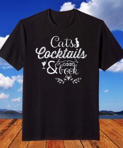 Cats Cocktails and a Good Book Shirt