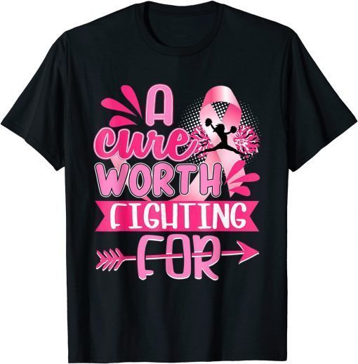 Cheer Breast Cancer Pink Ribbon Cheerleading Unisex Shirt