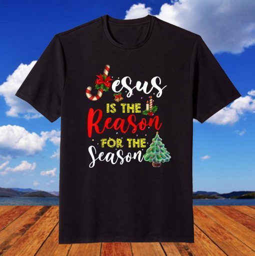 Christian Jesus The Reason Christmas Stocking Stuffer T-Shirt