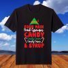 Christmas Four Main Food Groups Elf Buddy Xmas Pajama T-Shirt