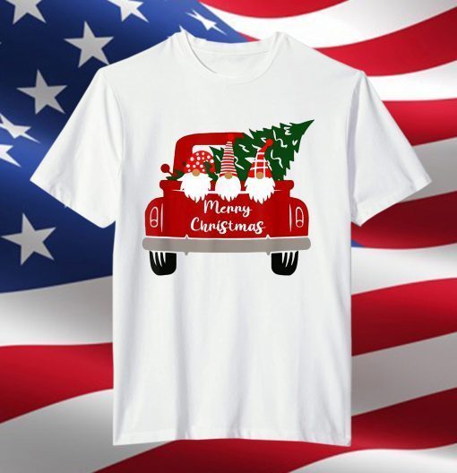 Christmas Gnome Red Truck Holiday Xmas 2021 Merry Christmas T-Shirt