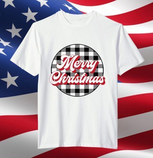 Christmas Plaid Merry Christmas T-Shirt