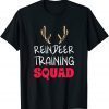 Christmas Running Team Family Reindeer Training Squad Gift Shirt