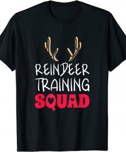 Christmas Running Team Family Reindeer Training Squad Gift Shirt