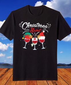 Christmas Spirits Glasses Of Wine Xmas Holidays Party Unisex Shirt