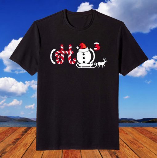 Christmas X 3 Candy Snowman Santa Reindeer Xmas T-Shirt