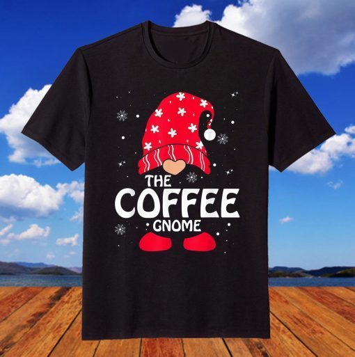 Coffee Gnome Matching Christmas T-Shirt