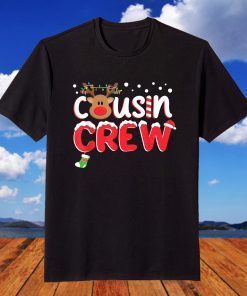 Cousin Crew Christmas 2021 Family Matching Pajamas Santa Elf T-Shirt