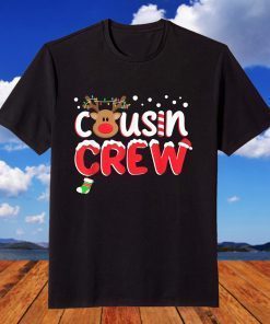 Cousin Crew Christmas Family Matching Pajamas Santa Elf T-Shirt