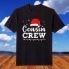 Cousin Crew Santa Red Plaid Xmas Christmas Pajamas T-Shirt