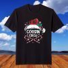 Cousin Crew Santa Red Plaid Xmas T-Shirt