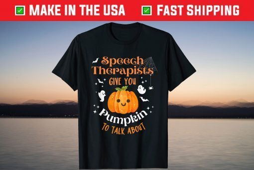 Cute Speech Therapist SLP Halloween Pumpkin To Talk About T-Shirt