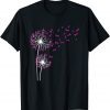 Dandelion Faith Hope Love Breast Cancer Awareness Flower Unisex Shirt